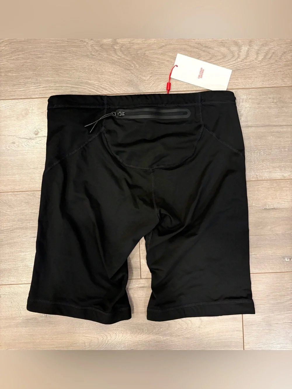 NWT Orlebar Brown Black Daymer Hot Mid Length Logo Swim Shorts Size L